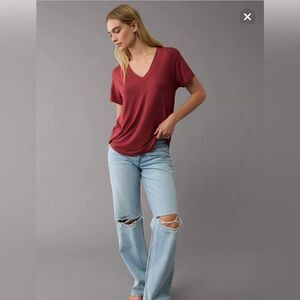 American Eagle Soft & Sexy Oversized Top Size XS